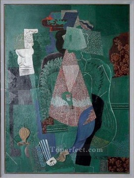 Retrato joven 1914 cubismo Pablo Picasso Pinturas al óleo